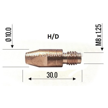 BINZEL MIG WELDING 140.0117 CONTACT TIP 0.8mm